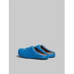 PKGoden Blue long-hair calfskin Fussbett sabot Marni Slides