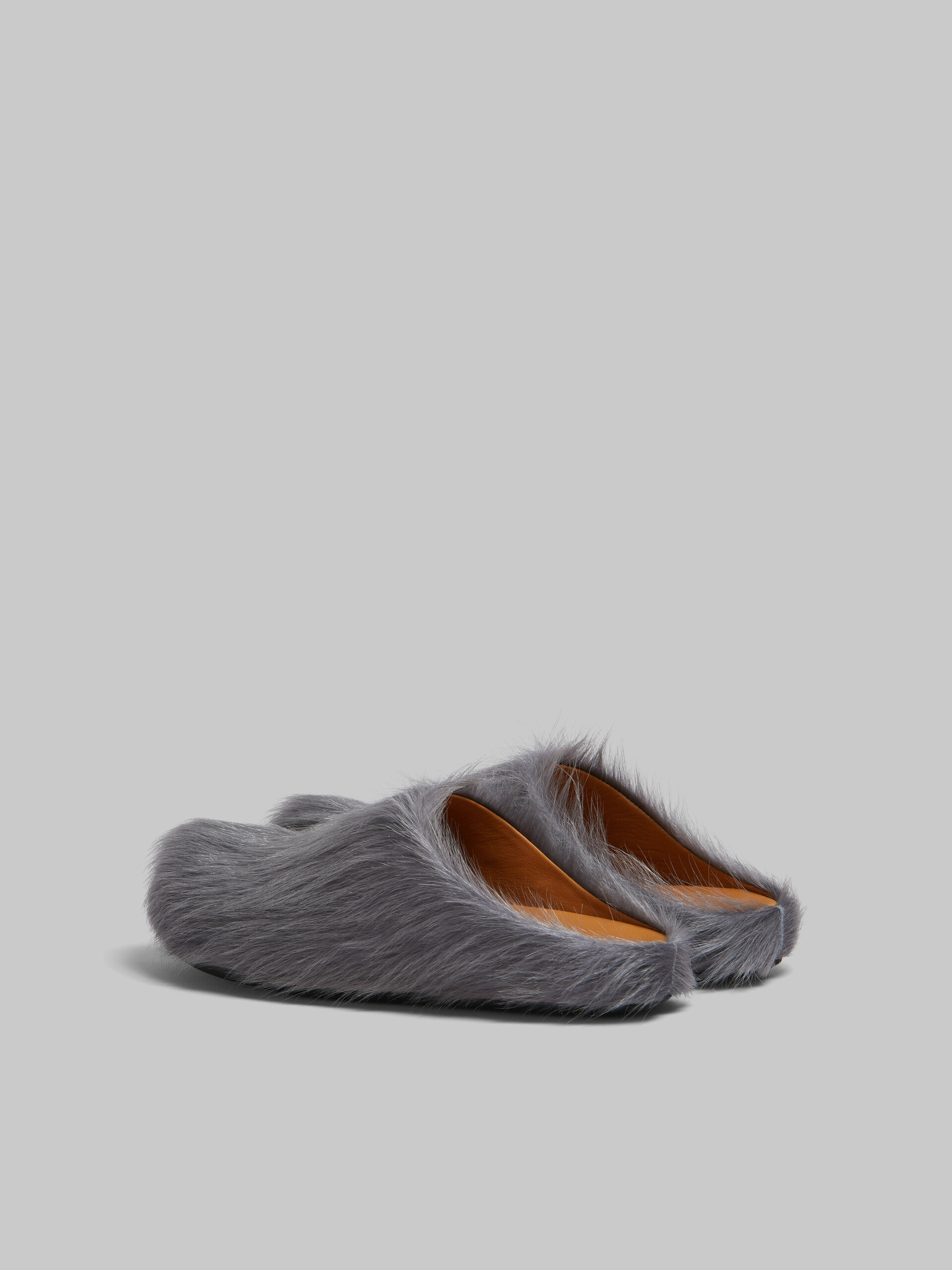 Perfectkicks Grey long-hair calfskin Fussbett sabot Marni Slides