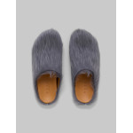 PKGoden Grey long-hair calfskin Fussbett sabot Marni Slides