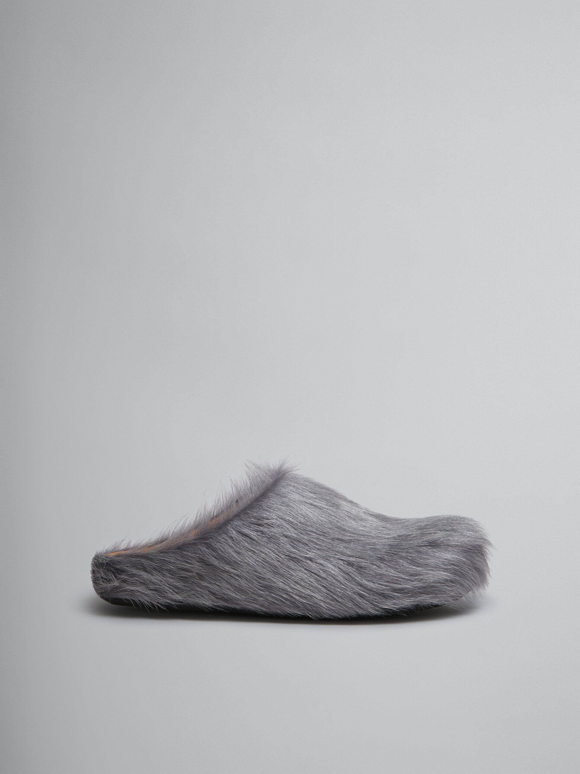 Perfectkicks Grey long-hair calfskin Fussbett sabot Marni Slides