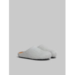 PKGoden Grey White long hair calfskin Fussbett sabot Marni Slides