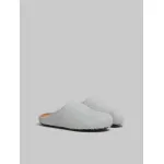PKGoden Grey White long hair calfskin Fussbett sabot Marni Slides