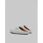 PKGoden Grey White long hair calfskin Fussbett sabot Marni Slides