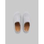 PKGoden Grey White long hair calfskin Fussbett sabot Marni Slides