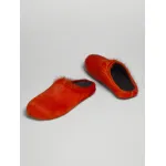 PKGoden Orange long hair calfskin Fussbett sabot Marni Slides