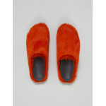 PKGoden Orange long hair calfskin Fussbett sabot Marni Slides