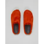 PKGoden Orange long hair calfskin Fussbett sabot Marni Slides