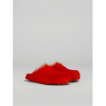 PKGoden Orange long hair calfskin Fussbett sabot Marni Slides