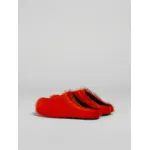 PKGoden Orange long hair calfskin Fussbett sabot Marni Slides