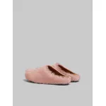PKGoden Pink long hair calfskin Fussbett sabot Marni Slides