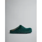 PKGoden Sea green long-hair calfskin Fussbett sabot Marni Slides