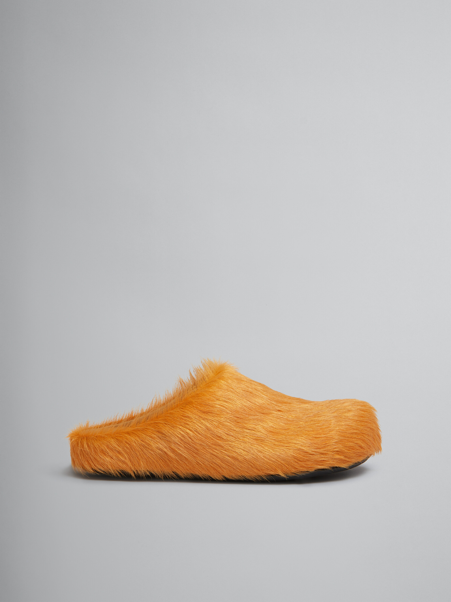 PKGoden Yellow long-hair calfskin Fussbett sabot Marni Slides