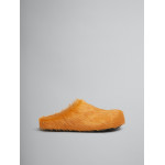 PKGoden Yellow long-hair calfskin Fussbett sabot Marni Slides