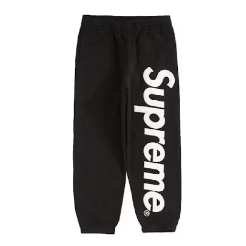 Supreme Satin Applique Sweatpant Black pants