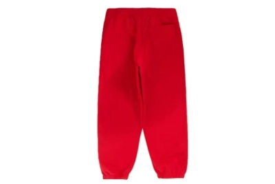 Supreme Satin Appliqué Sweatpant Red pants 02