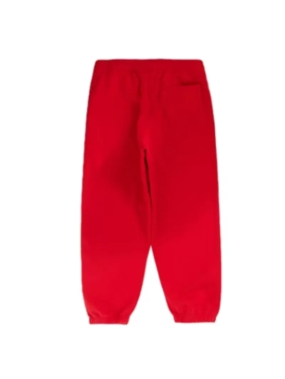 Supreme Satin Appliqué Sweatpant Red pants 02