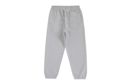 Supreme Satin Applique Sweatpant (FW24) Heather Grey pants 02