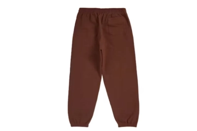 Supreme Satin Applique Sweatpant Brown pants 02