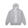Supreme Satin Applique Hoodie Sweatshirt (FW24) Heather Grey