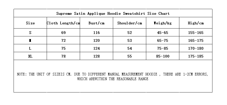 Supreme Satin Applique Hoodie Sweatshirt Navy