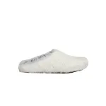 PKGoden Grey White long hair calfskin Fussbett sabot Marni Slides