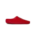 PKGoden Red long-hair calfskin Fussbett sabot Marni Slides
