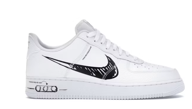 OG Air Force 1 Low Sketch White Black,CW7581-101