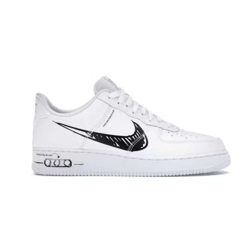 OG Air Force 1 Low Sketch White Black,CW7581-101