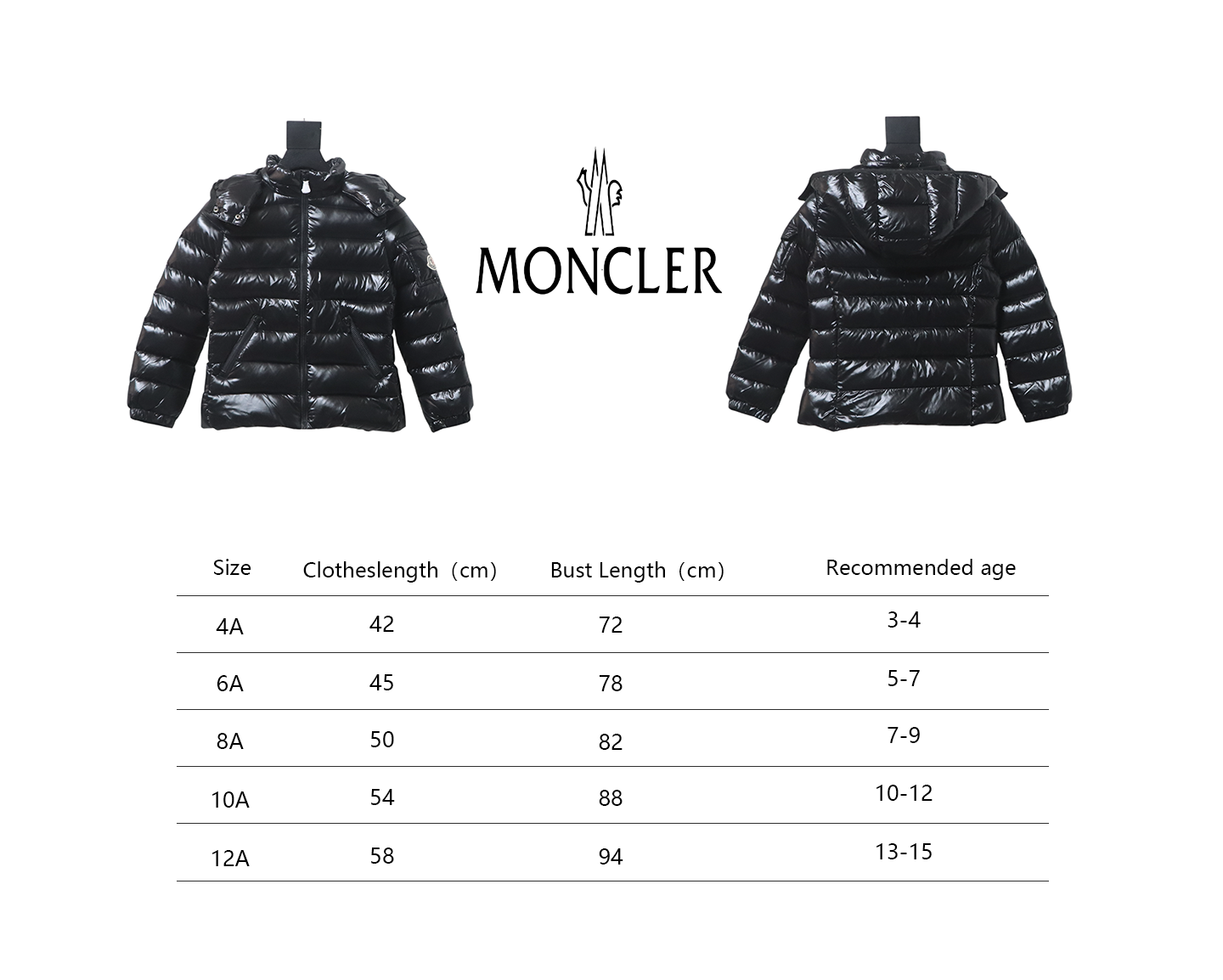Moncler Bady new felt patchwork children's long down jacket
