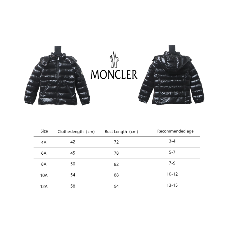 Moncler Bady new felt patchwork children's long down jacket