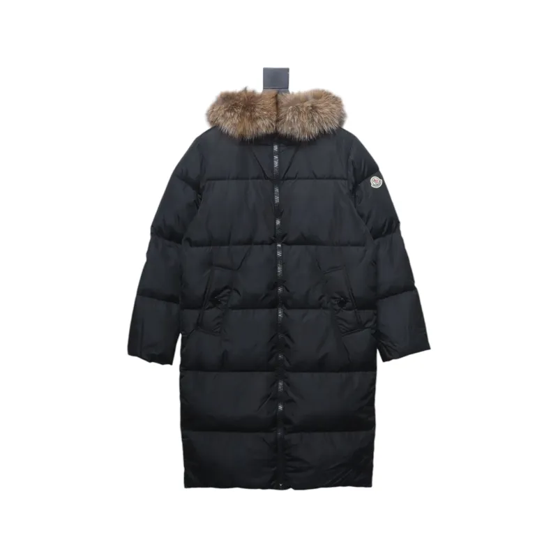 Moncler Blockbuster Marrionnier Fox Fur Collar Long Down Jacket