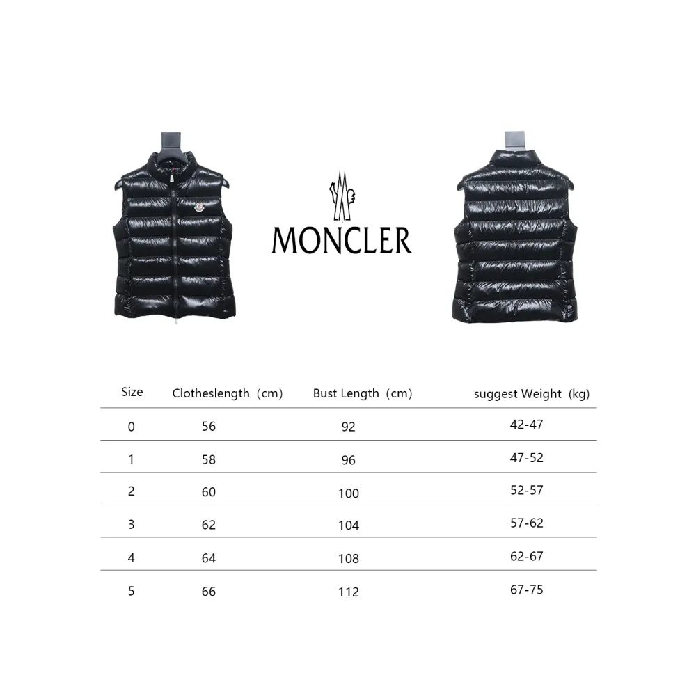 Moncler Ghany Stand Collar Women's Warm Down Vest