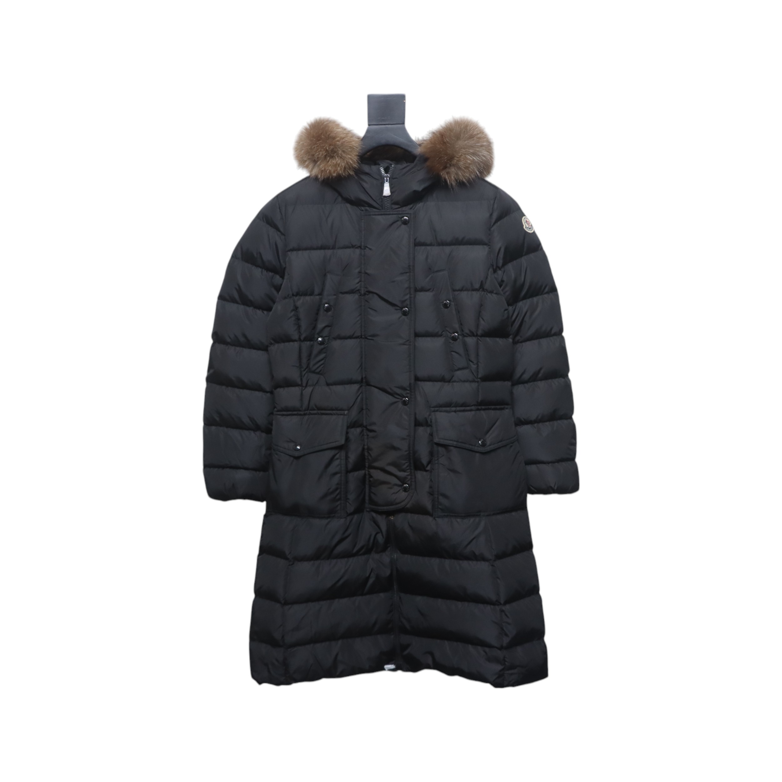 Moncler Khloe long matte down jacket