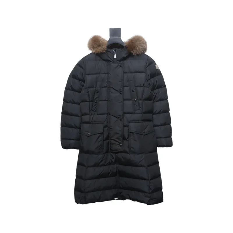 Moncler Khloe long matte down jacket