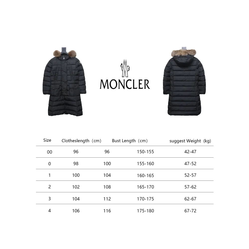 Moncler Khloe long matte down jacket