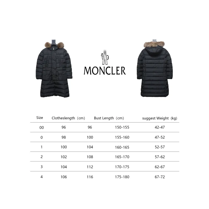 Moncler Khloe long matte down jacket