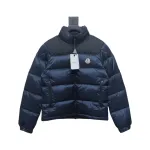 Moncler label patchwork color stand collar down jacket (new national standard 80 down)