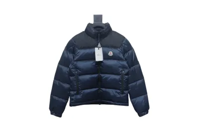 Moncler label patchwork color stand collar down jacket (new national standard 80 down) 01