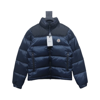 Moncler label patchwork color stand collar down jacket (new national standard 80 down) 01