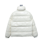 Moncler lacquered stand collar down jacket