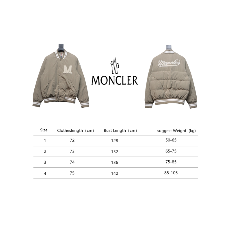 Moncler MC Lateltin M standard college style down jacket 2