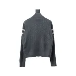 Moncler MC Spliced ​​Wool Sleeve Stand Collar Thin Velvet Down Jacket 2