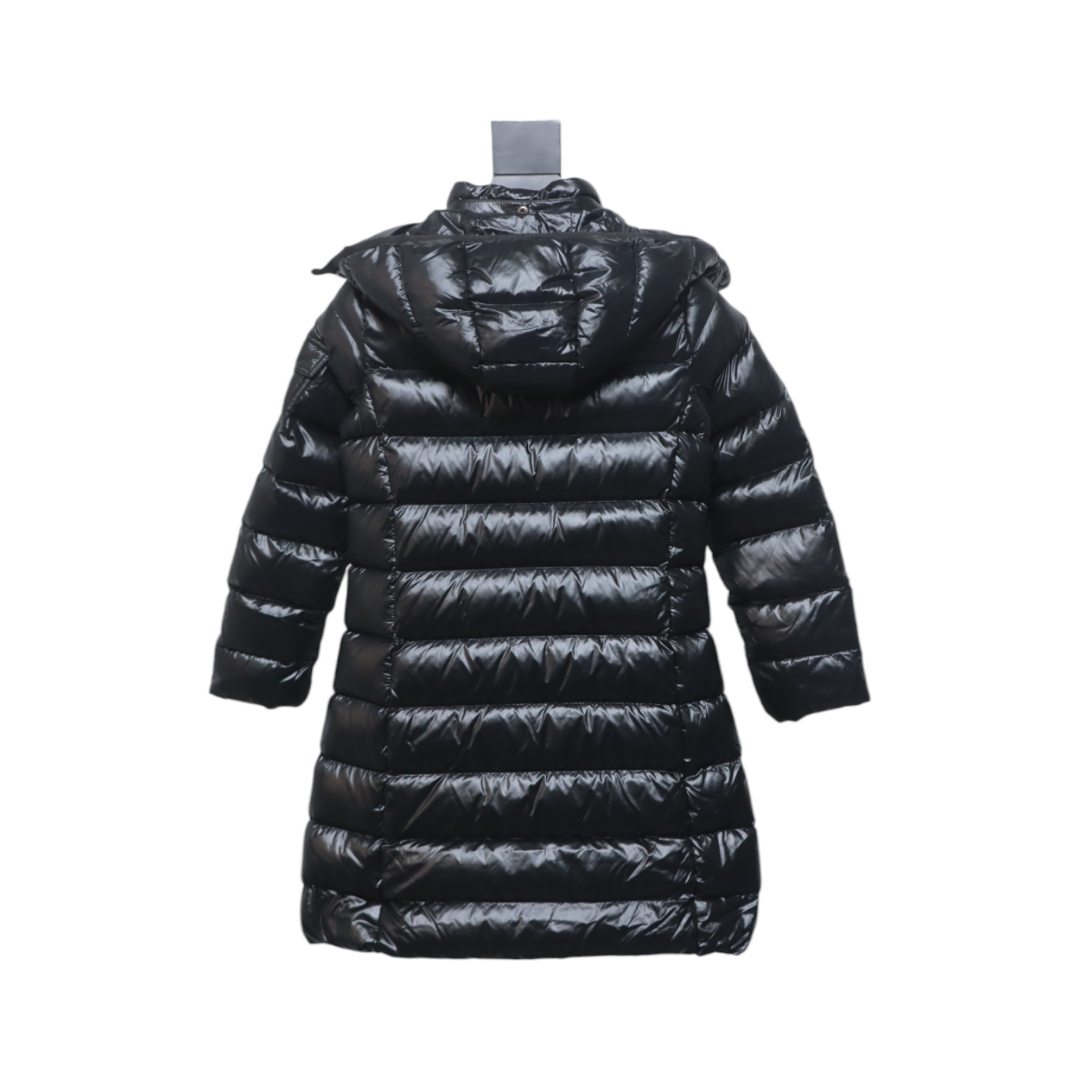 Moncler moka girls new felt patchwork children's long down jacket