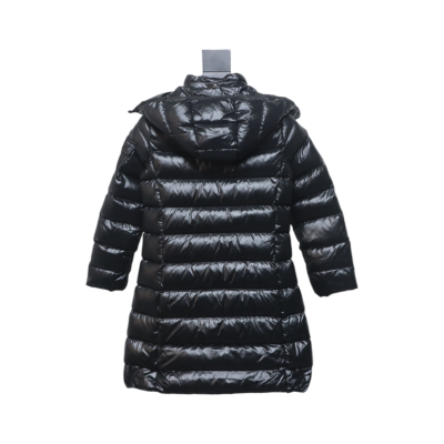 Moncler moka girls new felt patchwork children's long down jacket 02