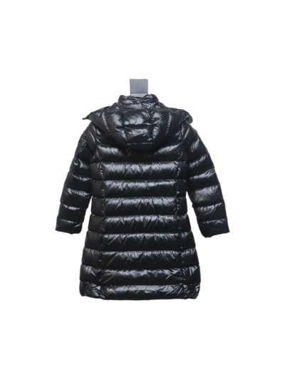 Moncler moka girls new felt patchwork children's long down jacket 02