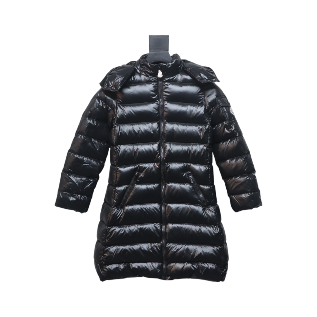 Moncler moka girls new felt patchwork children's long down jacket