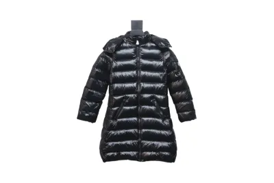 Moncler moka girls new felt patchwork children's long down jacket 01
