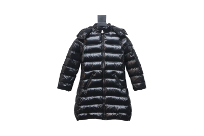 Moncler moka girls new felt patchwork children's long down jacket 01