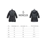 Moncler moka girls new felt patchwork children's long down jacket