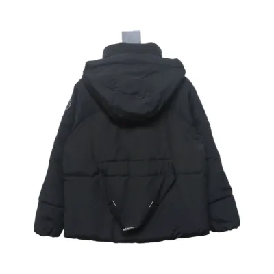 Moncler sleeve label solid color zipper down jacket 02